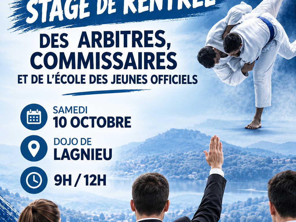 Image de l'actu 'Stage Rentrée Arbitres - Commissaires - EJO'
