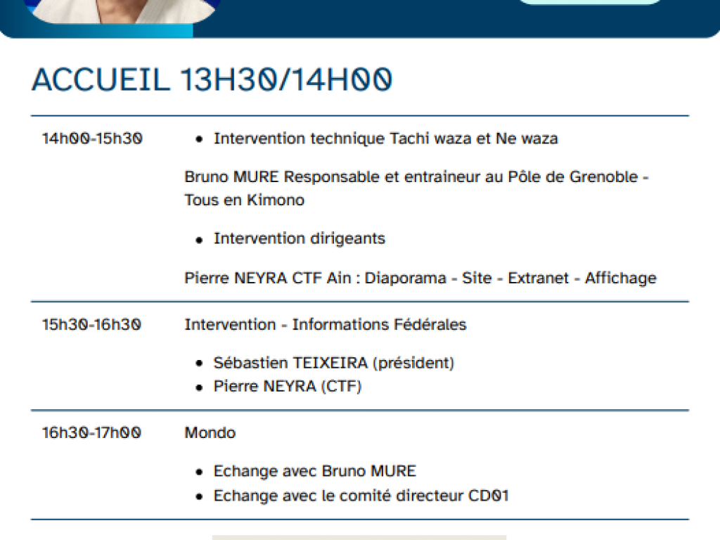 Image de l'actu 'STAGE DE RENTREE'